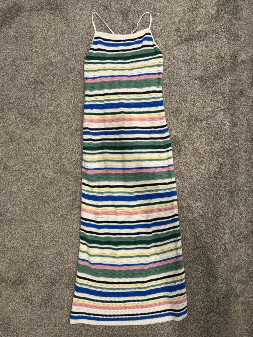 Abercrombie & Fitch Crochet Stripe Maxi Dress